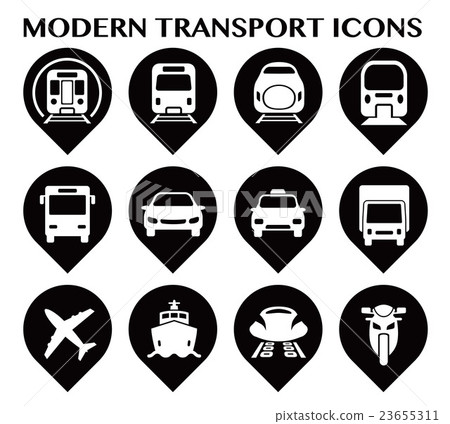 Various traffic icon set Various traffic icon set 23655311