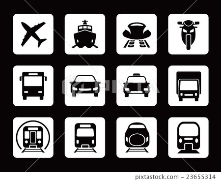 各種交通圖標集 各種交通圖標集 23655314
