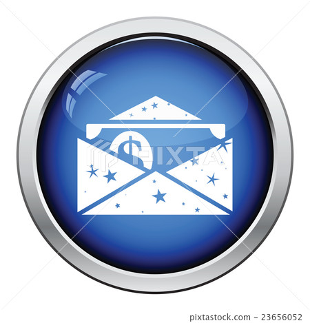 Birthday gift envelop icon with money Birthday gift envelop icon with money 23656052