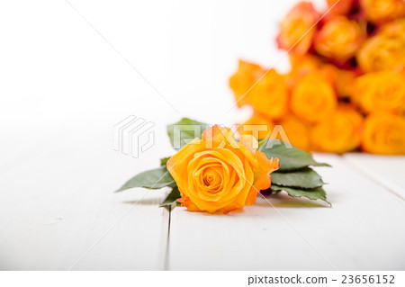 Fragrant flowers on wooden background Fragrant flowers on wooden background 23656152