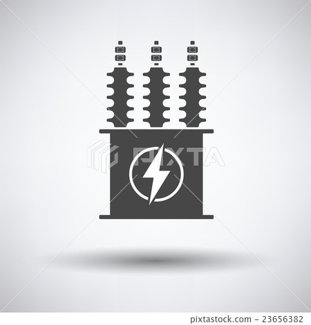 Electric transformer icon 23656382