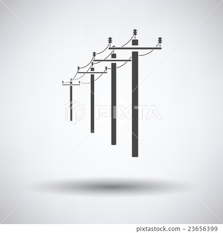 High voltage line icon 23656399