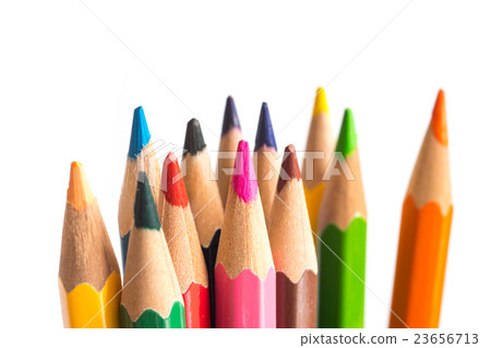 Close up color pencils isolated Close up color pencils isolated 23656713