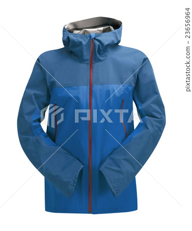 Rain Jacket Blue isolated Rain Jacket Blue isolated 23656964