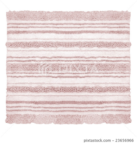 Blue bath rug isolated on white Blue bath rug isolated on white 23656966
