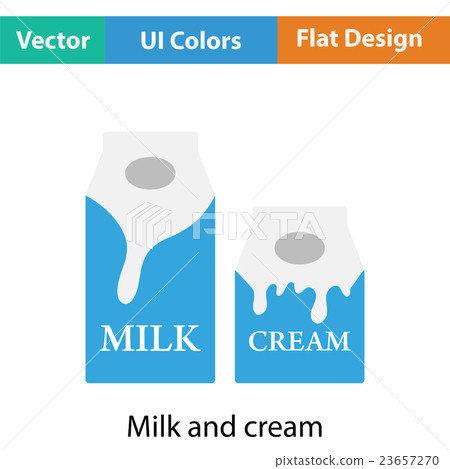 Milk and cream container icon Milk and cream container icon 23657270