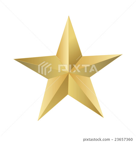 Gold star, vector illustrator. 23657360
