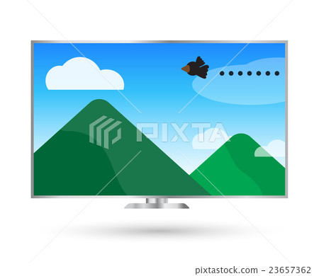 Vector illustrator, Television cartoon cute. Vector illustrator, Television cartoon cute. 23657362