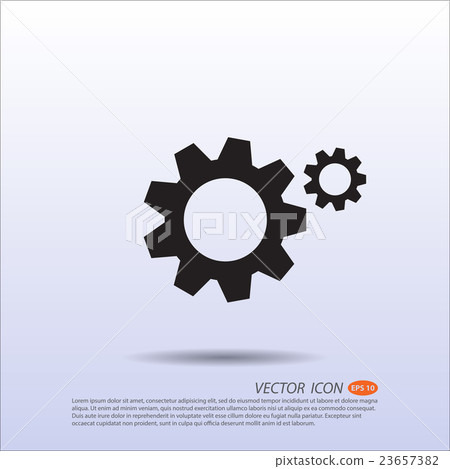 Vector icon cogwheel. - Stock Illustration [23657382] - PIXTA