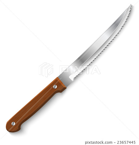 Knife on a white background 23657445