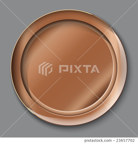 Vector illustration of empty copper plate 23657702