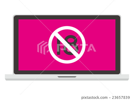 Illustration material Laptop computer Vector vector 23657839