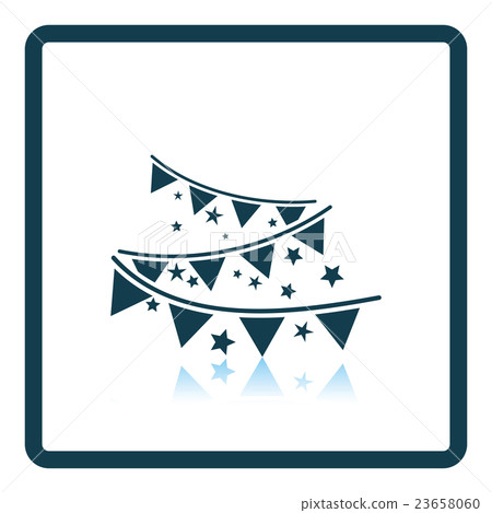 Party garland icon 23658060