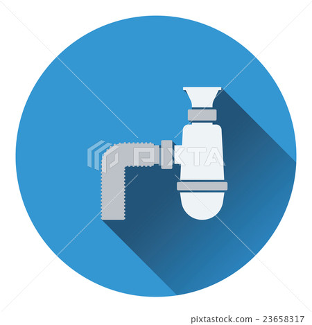 Bathroom siphon icon 23658317