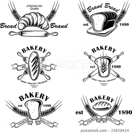 Bakery Badges - Stock Illustration [23658414] - PIXTA