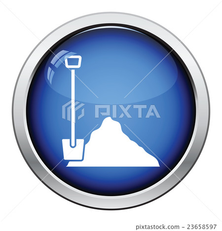Icon of Construction shovel and sand 23658597