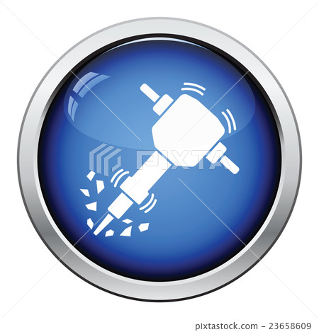 Icon of Construction jackhammer Icon of Construction jackhammer 23658609