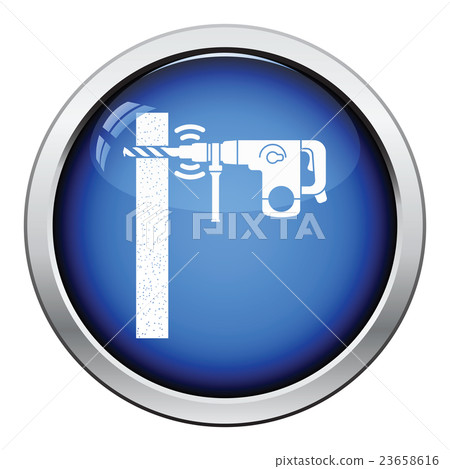 Icon of perforator drilling wall - Stock Illustration [23658616] - PIXTA