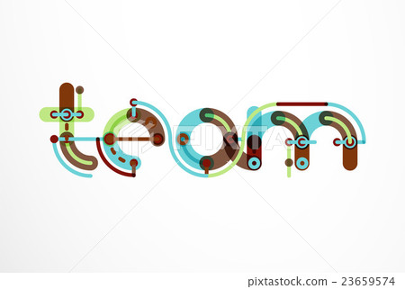 Line letter design - Stock Illustration [23659574] - PIXTA