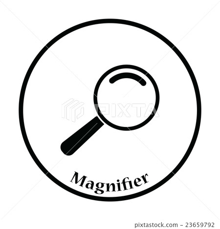 Icon of magnifier 23659792