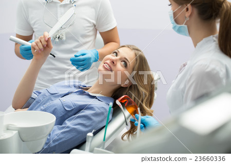 Girl in dentistry 23660336