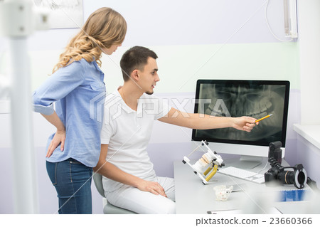 Dentist and patient 23660366