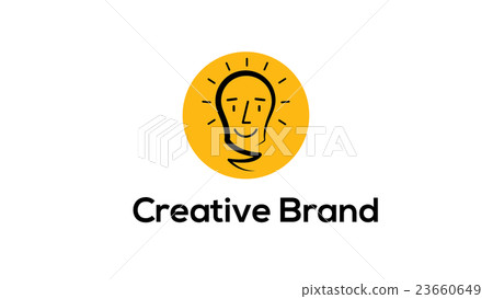 Creative thinking vector logo template 23660649