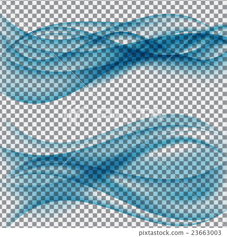 Abstract Wave on Transparent Background. Vector 23663003