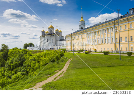 Assumption cathedral at Vladimir in summer Assumption cathedral at Vladimir in summer 23663358