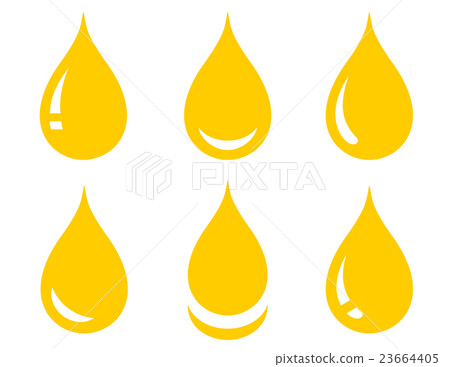 set of glossy oil drop 23664405