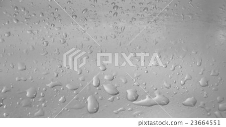 water drops in sink - monochrome style 23664551