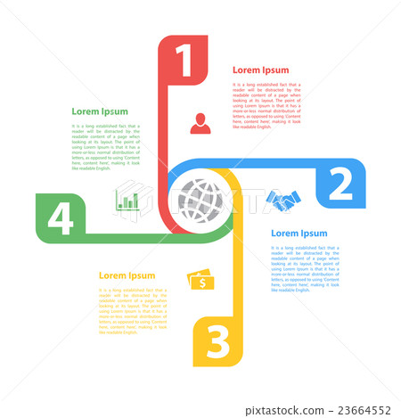 four steps cycle infographic layout concept four steps cycle infographic layout concept 23664552