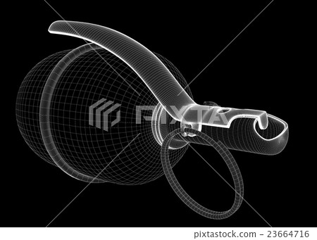 Single grenade with copy space 23664716