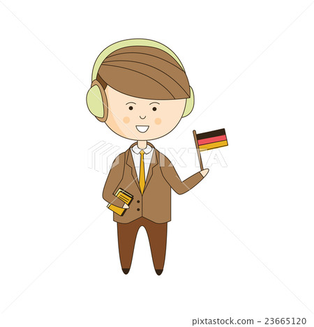 German Tourist With Audio Guide German Tourist With Audio Guide 23665120