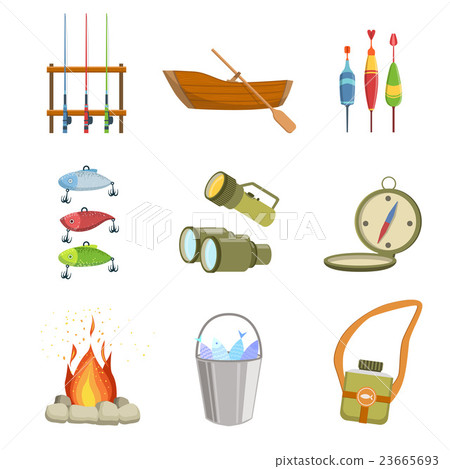 Fishing And Camping Equipment Set 23665693