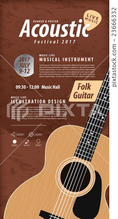 Guitar, Musical instrument design poster music. Guitar, Musical instrument design poster music. 23666332