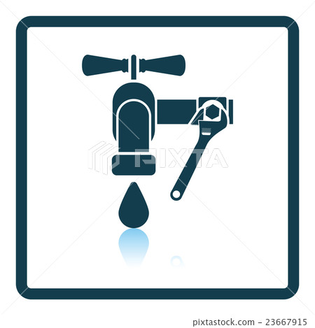 Icon of wrench and faucet Icon of wrench and faucet 23667915