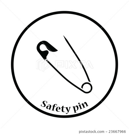 Tailor safety pin icon - Stock Illustration [23667966] - PIXTA