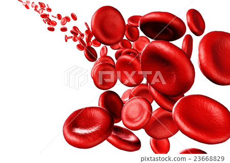 3d render red blood cells background. 23668829