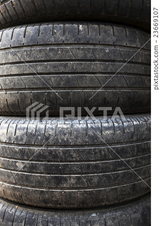 used car tires. close-up used car tires. close-up 23669107
