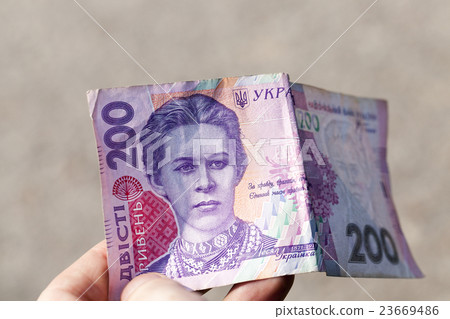 Two hundred Ukrainian hryvnia Two hundred Ukrainian hryvnia 23669486