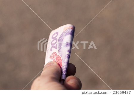 Two hundred Ukrainian hryvnia Two hundred Ukrainian hryvnia 23669487