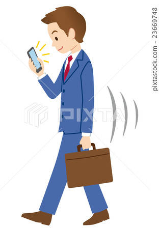 Walking smartphone 23669748