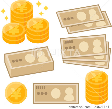 Japanese yen image illustration 23671161