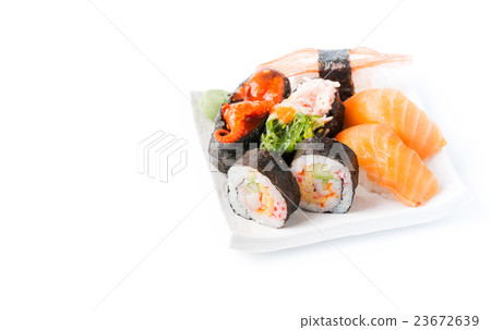 Mix Sushi isolated Mix Sushi isolated 23672639