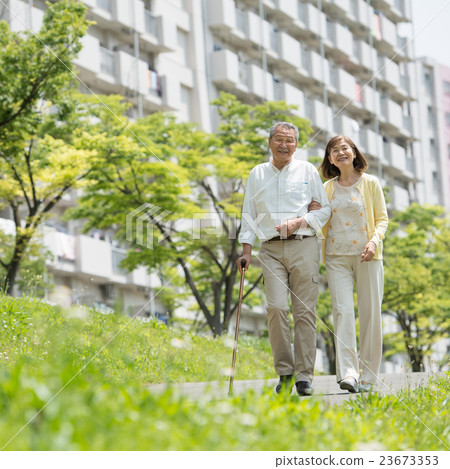 Senior couple caregiver image 23673353