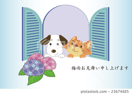 Stock Illustration: dog, dogs, cat