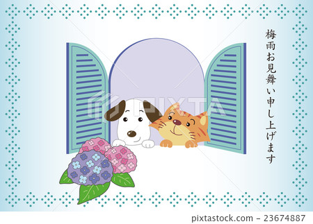 Stock Illustration: dog, dogs, cat