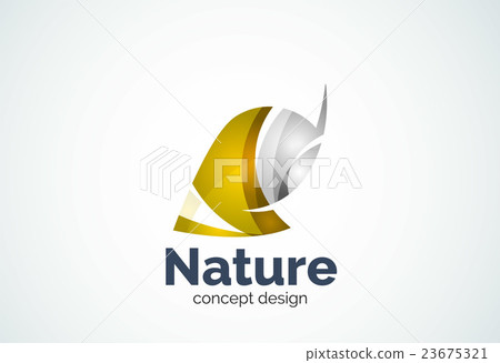 Abstract business company leaf logo template Abstract business company leaf logo template 23675321