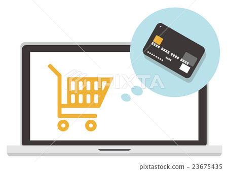 Illustration Materials Shopping Netshop Credit card transactions Illustration Materials Shopping Netshop Credit card transactions 23675435